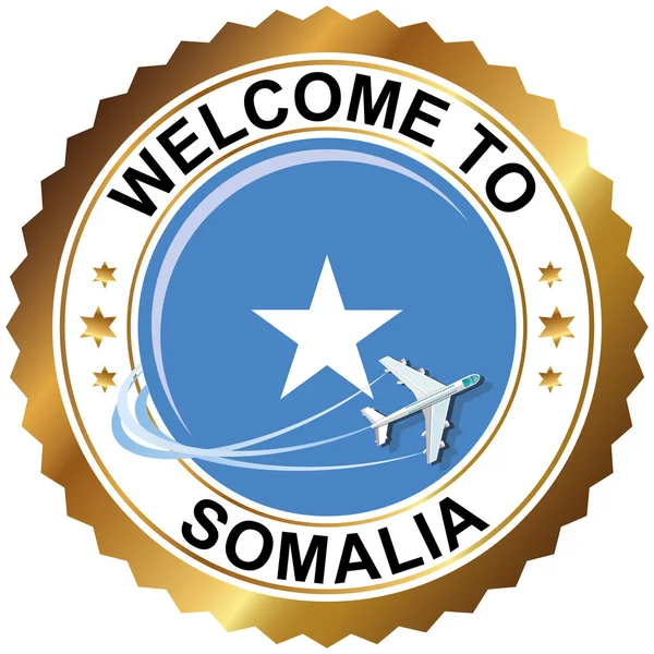 ソマリアへようこそ — ストックベクタ