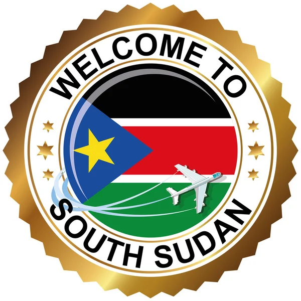 Bienvenue au Soudan du Sud — Image vectorielle