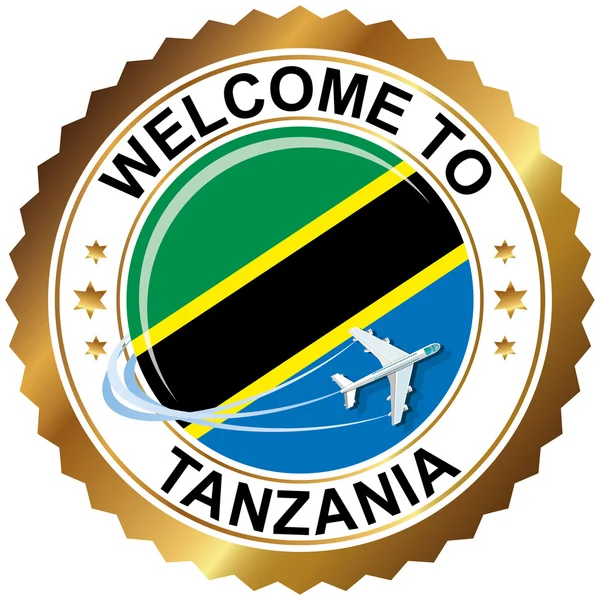 Bienvenido a TANZANIA — Vector de stock