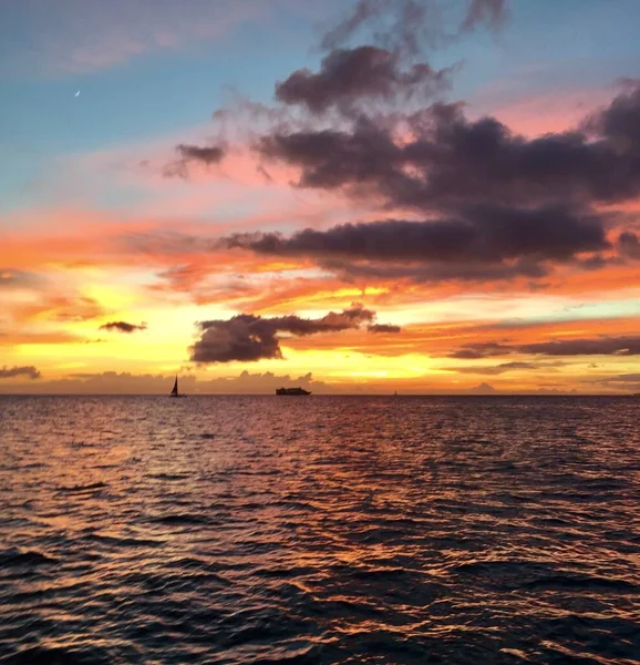 Puesta Sol Hawaii Estados Unidos — Foto de Stock