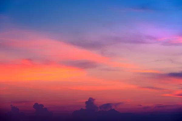 Solnedgång sky gradient i färg — Stockfoto