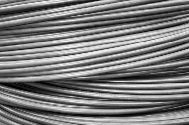 Tel bobin metal malzeme doku endüstriyel arka plan için yukarıya kapatmak