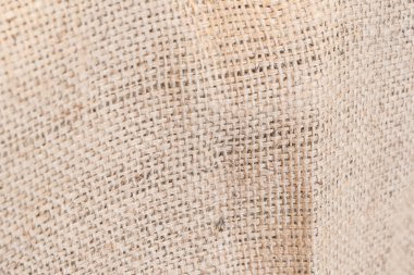 Çuval çanta doku kadar kapatın