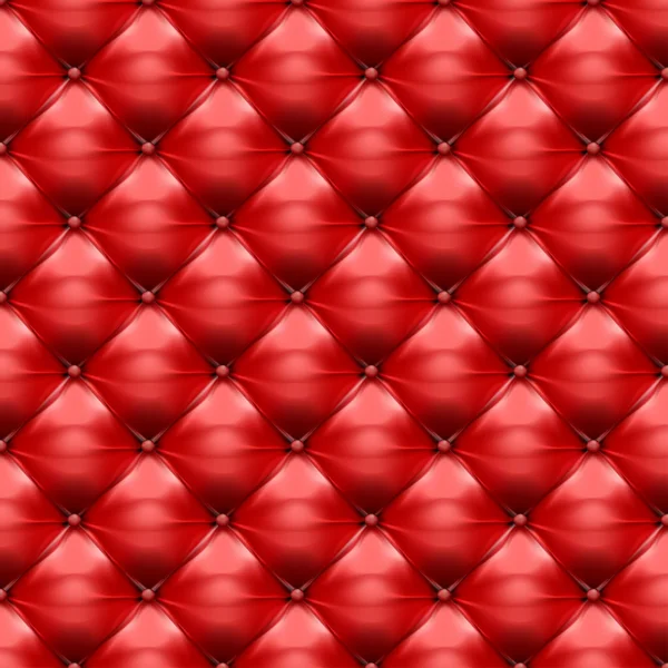 Vector de tapicería roja patrón de cuero de fondo — Vector de stock