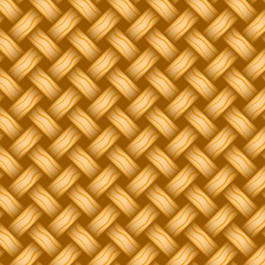 Yinelenen hasır stili arka plan turuncu örgü, vektör biçimi