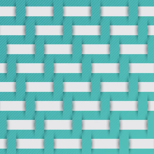 Motif de tissage tressé, vecteur de fond bleu — Image vectorielle