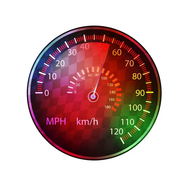 Car speedometer colorful background vector — Stock Vector