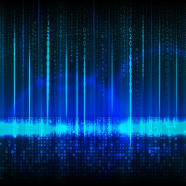 soyut teknoloji Tema ve numaraları vektör geri bileşimi