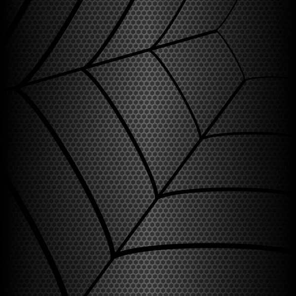 Structures Gossamer fond hexagonal métallique, vecteur illustra — Image vectorielle