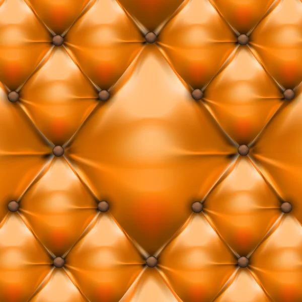 Tapicería naranja patrón de cuero vector fondo — Vector de stock