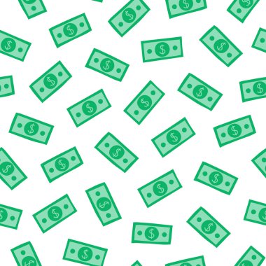 Karalama para banknotları ile basit, pürüzsüz desen.