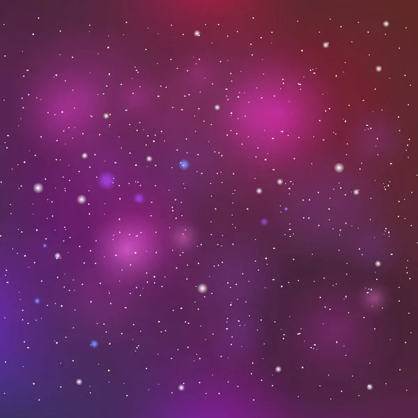 Farbenfroher Weltraum Hintergrund Mit Sternenhaufen Und Nebel — Stockvektor