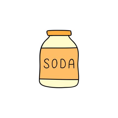 Doodle renkli kabartma tozu beyaz arkaplanda izole edilmiş..