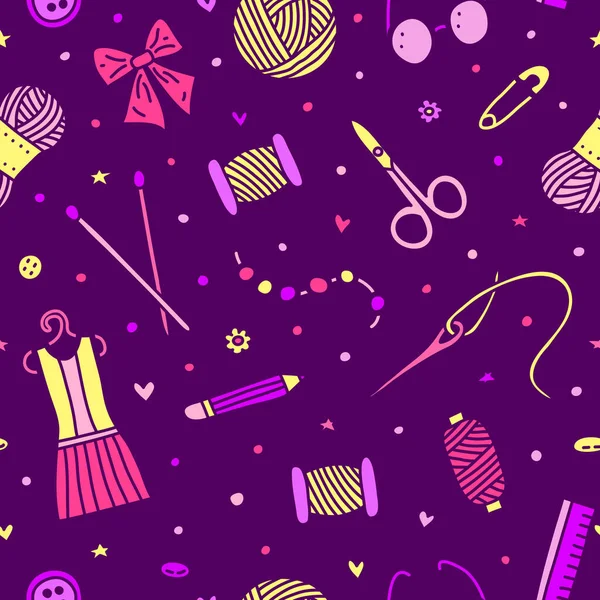 Фиолетовый Безморщинистый Узор Цветной Лапшой Ручной Работы — стоковый вектор