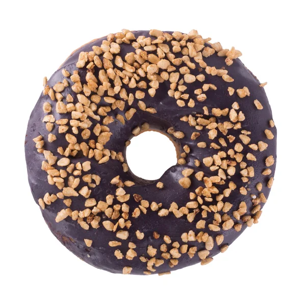 Donut de mirtilo com polvilhas — Fotografia de Stock