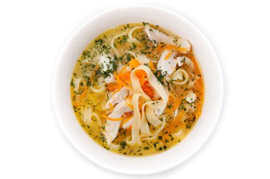 Çorba: tavuk şehriye