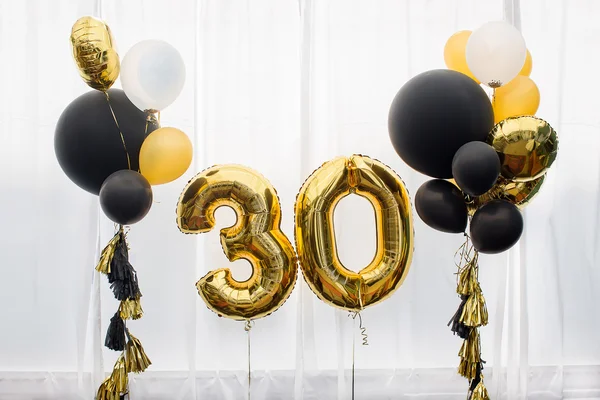 Decoración para 30 años cumpleaños, aniversario — Foto de Stock