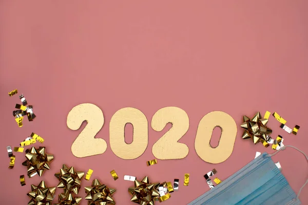 Numere de aur 2020 roz — Fotografie, imagine de stoc