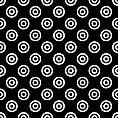 Vektör modern sorunsuz geometri desen polka, siyah ve beyaz soyut geometrik arka plan, yastık yazıcı, tek renkli retro doku, hippi moda tasarımı