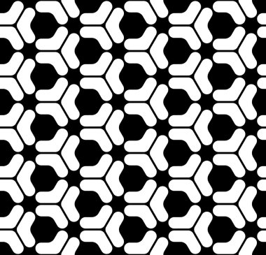 Vektör modern sorunsuz kutsal geometri model, siyah ve beyaz soyut geometrik arka plan, yastık yazıcı, tek renkli retro doku, hippi moda tasarımı