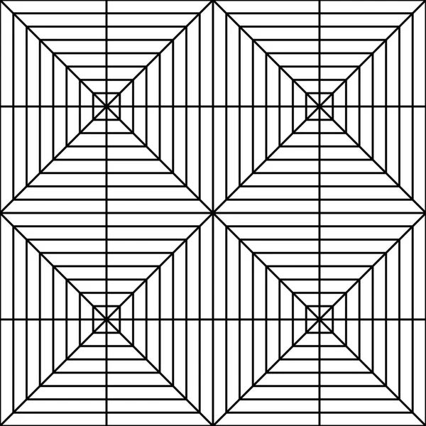Διάνυσμα σύγχρονη άνευ ραφής γεωμετρία μοτίβο τετραγώνων 3d, μαύρο και λευκό αφηρημένη γεωμετρικό υπόβαθρο, μαξιλάρι εκτύπωσης, μονόχρωμη ρετρό υφή, hipster σχέδιο μόδας — Διανυσματικό Αρχείο