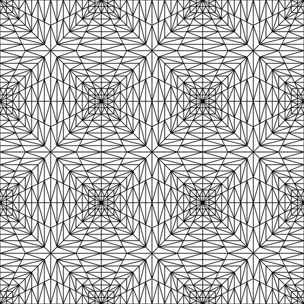 Vector moderno patrón de geometría inconsútil cuadrados 3d, fondo geométrico abstracto en blanco y negro, impresión de almohada, textura retro monocromática, diseño de moda hipster — Vector de stock