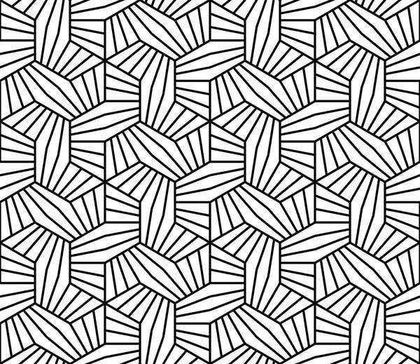 Motif géométrique vectoriel moderne sans couture, fond géométrique abstrait, impression oreiller, texture rétro monochrome, design de mode hipster — Image vectorielle