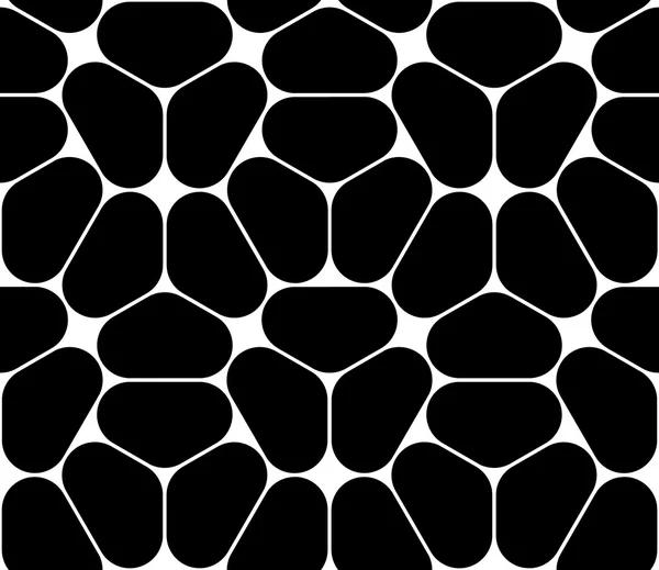 Vector moderno patrón de geometría sin costura, fondo geométrico abstracto, impresión de almohada, textura retro monocromática, diseño de moda hipster — Vector de stock