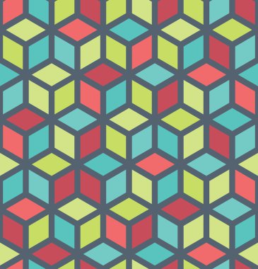 Vektör modern dikişsiz geometri deseni