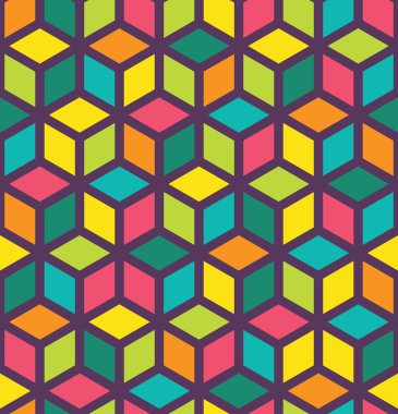 Vektör modern dikişsiz geometri deseni