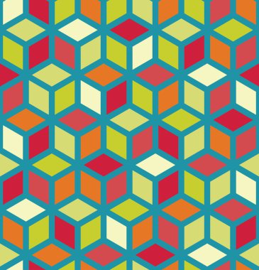 Vektör modern dikişsiz geometri deseni