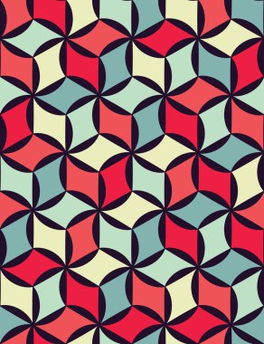 Vektör modern dikişsiz geometri deseni