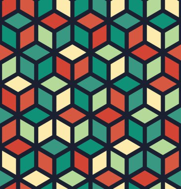 Vektör modern dikişsiz geometri deseni