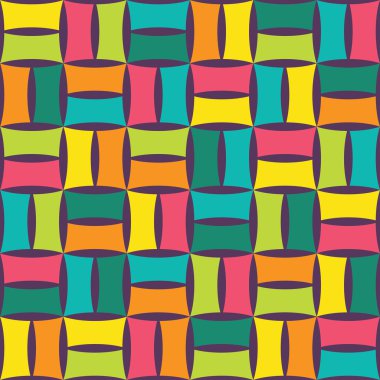 Vektör modern dikişsiz geometri deseni