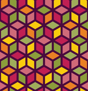 Vektör modern dikişsiz geometri deseni