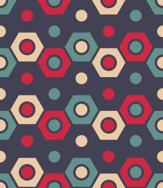 Vektör modern dikişsiz geometri deseni