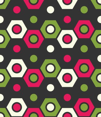 Vektör hipster soyut geometri desen