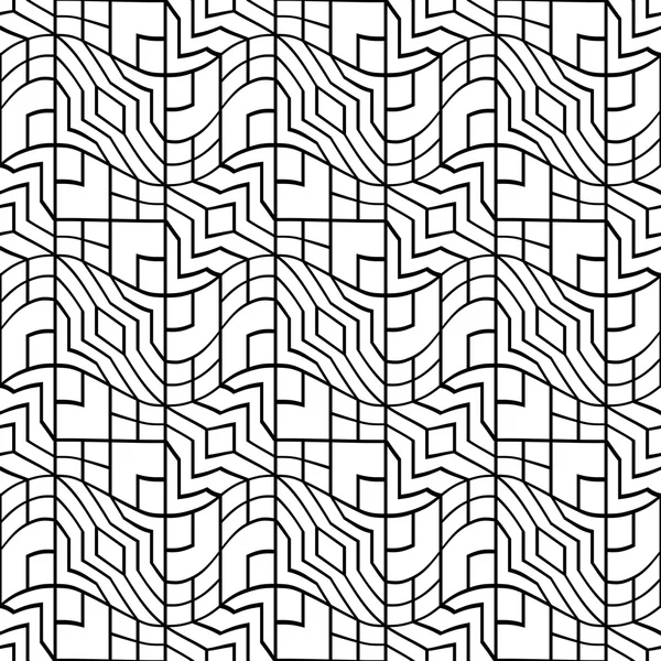 Patrón de almohada de moda hipster blanco y negro geométrico abstracto — Vector de stock