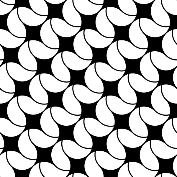 Absztrakt, geometrikus, fekete-fehér hippi divat párna minta — Stock Vector