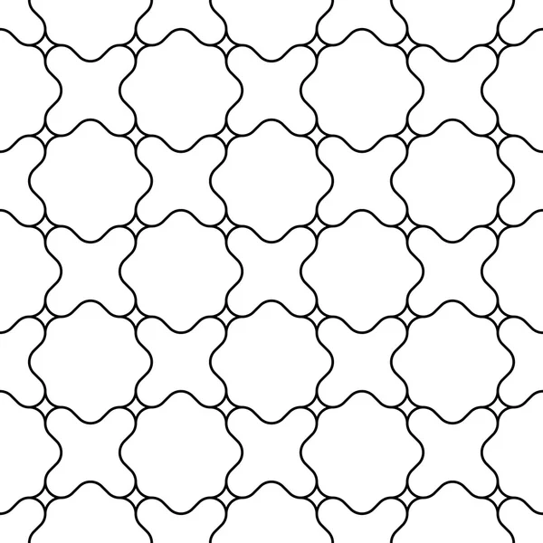 Abstraktes geometrisches schwarz-weißes Hipster-Kissenmuster — Stockvektor