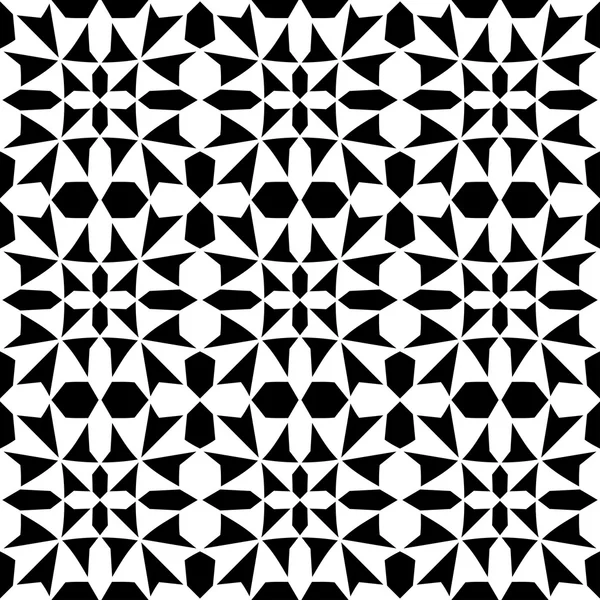 抽象几何黑色和白色时髦时尚枕头模式 — 图库矢量图片
