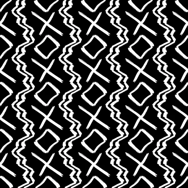 Abstrato padrão de travesseiro moda hipster preto e branco geométrico — Vetor de Stock