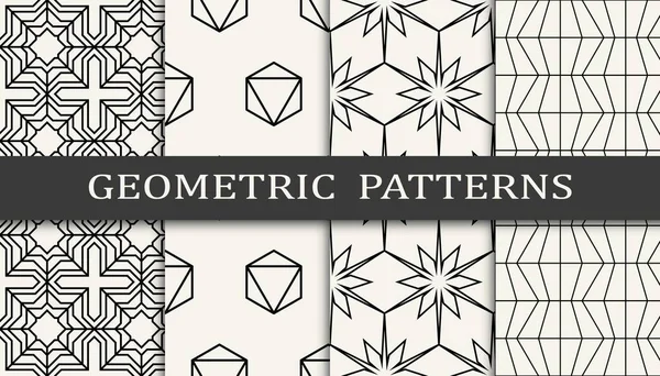 Geometrische Naadloze Patronen Abstracte Geometrische Ontwerp Print Patroon Naadloze Geometrische — Stockvector
