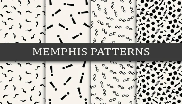 Nahtlose Muster Memphis Stil Abstraktes Grafisches Design Memphis Pattern Nahtloses lizenzfreie Stockvektoren