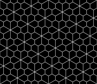 Vektör modern sorunsuz geometri desen çiçek, siyah ve beyaz soyut geometrik arka plan, duvar kağıdı yazıcı, tek renkli retro doku, hippi moda tasarımı