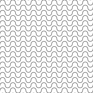 Vektör modern sorunsuz geometri desen salladı çizgi, siyah ve beyaz soyut geometrik arka plan, duvar kağıdı yazıcı, tek renkli retro doku, hippi moda tasarımı