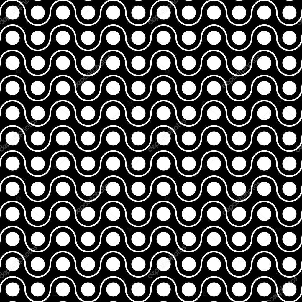 Vector modern seamless geometry pattern, black and white abstract geometric background, wallpaper print, monochrome retro texture, hipster fashion design