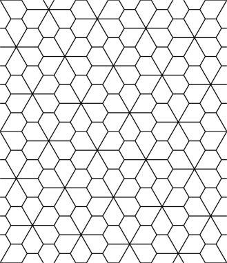 Vektör modern sorunsuz geometri desen çiçek