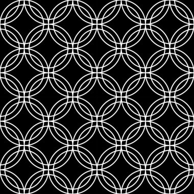 Vektör modern sorunsuz geometri desen daireler bağlı