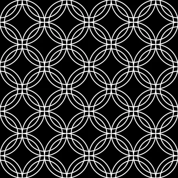 接続されているベクトル モダンなシームレスな幾何学パターン円 — ストックベクタ